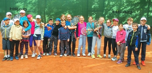 набор детей в школу тенниса